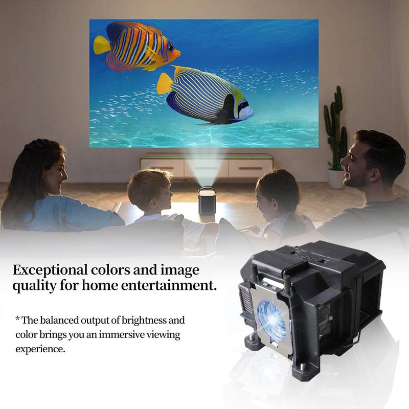 SORNEICDR EL-PLP67 Replacement Projector Lamp Bulb Compatible with Epson ex5210 ex7210 ex3210 ex3212 vs210 vs220 s11 x12 x15 eb-s02 eb-w12 PowerLite Home Cinema 500 707 710hd 750hd, with Housing - Image 5